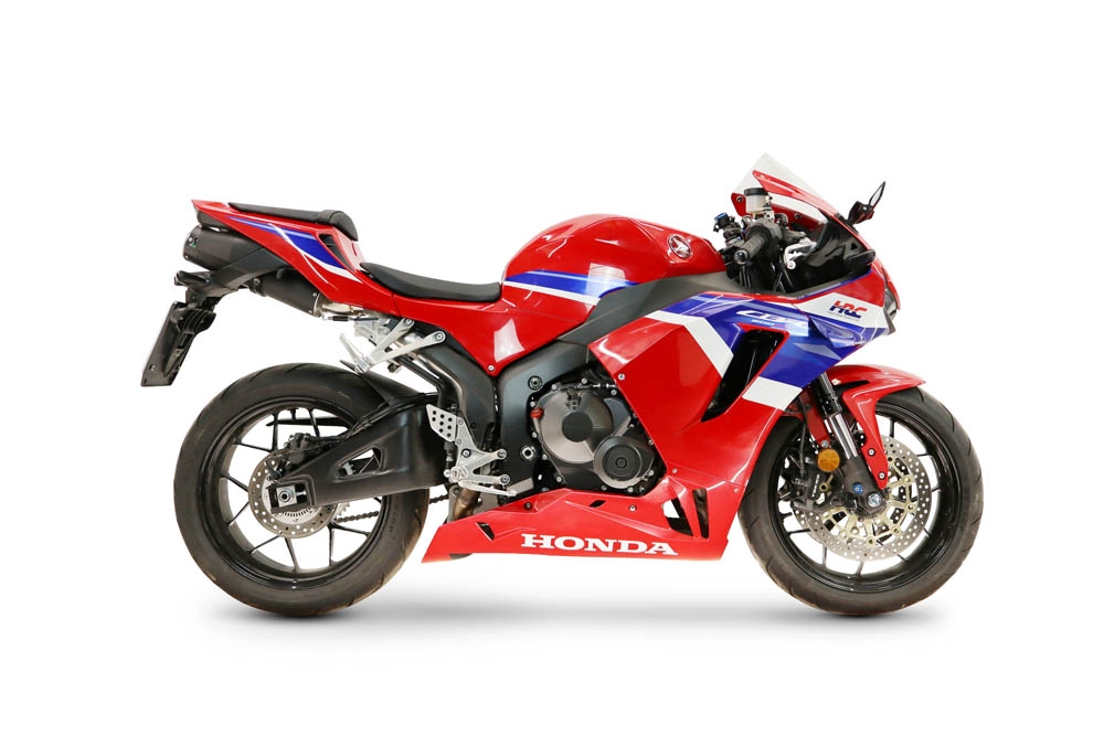 GPR exhaust compatible with Honda Cbr 600 Rr  2024-2026, M3 Black Titanium, Racing full system exhaust, including removable db killer 