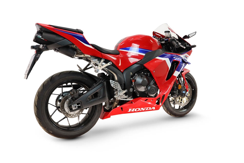 GPR exhaust compatible with Honda Cbr 600 Rr  2024-2026, M3 Black Titanium, Racing full system exhaust, including removable db killer 