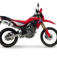 GPR exhaust compatible with Honda Crf 300 L - Rally 2025-2026, Albus Evo4, Homologated legal slip-on exhaust including removable db killer, link pipe and catalyst 
