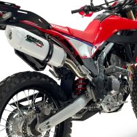 GPR exhaust compatible with Honda Crf 300 L - Rally 2025-2026, Albus Evo4, Homologated legal slip-on exhaust including removable db killer, link pipe and catalyst 