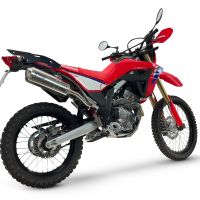 GPR exhaust compatible with Honda Crf 300 L - Rally 2025-2026, Satinox, Homologated legal slip-on exhaust including removable db killer, link pipe and catalyst 
