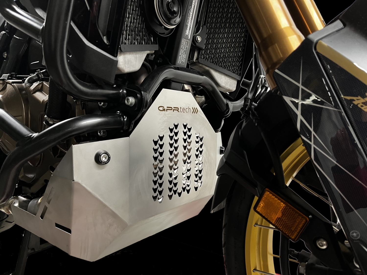 TECH ile uyumlu  Honda Crf 1100 L Africa Twin Adventure Sport 2024/2026 e5 plus  Placă de protecție din titan 