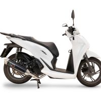 Esapament GPR compatibil cu Honda SH 125 2024 Amortizor omologat pentru zgomot, inclusiv linie completă, db killer și catalizator conform pentru inspecție,Furore-X Scooter