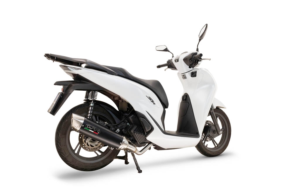 Esapament GPR compatibil cu Honda SH 125 2024 Amortizor omologat pentru zgomot, inclusiv linie completă, db killer și catalizator conform pentru inspecție,Furore-X Scooter