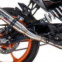 Esapament GPR compatibil cu Husqvarna Vitpilen 125 2024 Evacuare slip-on omologata, inclusiv db killer detașabil și cot de legătură,Deeptone Inox