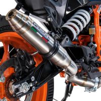 Esapament GPR compatibil cu Husqvarna Vitpilen 125 2024 Evacuare slip-on omologata, inclusiv db killer detașabil și cot de legătură,Deeptone Inox