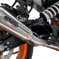 Esapament GPR compatibil cu Husqvarna Vitpilen 125 2024 Evacuare slip-on omologata, inclusiv db killer detașabil și cot de legătură,GP-Revo Titanium