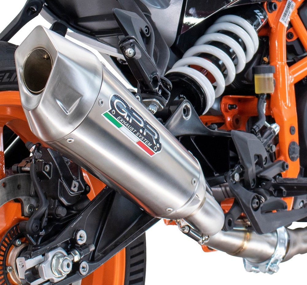 Esapament GPR compatibil cu Husqvarna Vitpilen 125 2024 Evacuare slip-on omologata, inclusiv db killer detașabil și cot de legătură,GP-Revo Titanium