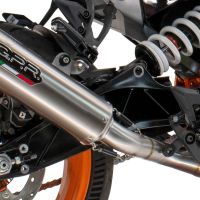 Esapament GPR compatibil cu Husqvarna Vitpilen 401 2024 Evacuare slip-on omologata, inclusiv db killer detașabil și cot de legătură,M3 Inox 