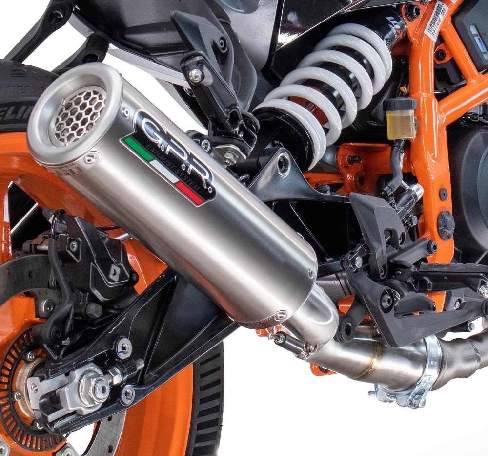 Esapament GPR compatibil cu Husqvarna Vitpilen 401 2024 Evacuare slip-on omologata, inclusiv db killer detașabil și cot de legătură,M3 Inox 