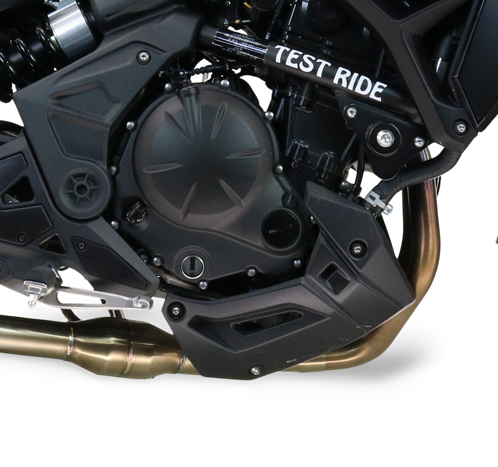 Esapament GPR compatibil cu Kawasaki Z 650 2023 Amortizor omologat pentru zgomot, inclusiv linie completă, db killer și catalizator conform pentru inspecție,M3 Black Titanium