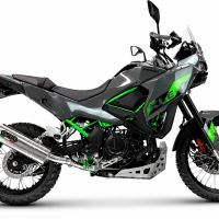 GPR exhaust compatible with Kawasaki KLE 500 2026-2027, Trioval, Homologated legal slip-on exhaust including removable db killer and link pipe 