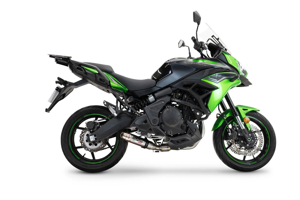 Esapament GPR compatibil cu Kawasaki Versys 650 2023  Sistem complet de evacuare Racing,Deeptone Inox