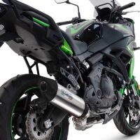 Esapament GPR compatibil cu Kawasaki Versys 650 2023 Amortizor omologat pentru zgomot, inclusiv linie completă, db killer și catalizator conform pentru inspecție,Furore-X Titanio