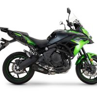 Esapament GPR compatibil cu Kawasaki Versys 650 2023 Sistem de evacuare complet de curse, inclusiv db killer detașabil,GP-Revo Black Titanium