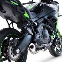 Esapament GPR compatibil cu Kawasaki Versys 650 2023 Sistem complet de evacuare Racing, inclusiv db killer detașabil,GP-Revo Titanium
