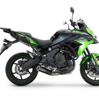 Esapament GPR compatibil cu Kawasaki Versys 650 2023 Sistem complet de evacuare de curse, inclusiv db killer/parascântei detașabil,M3 Black Titanium