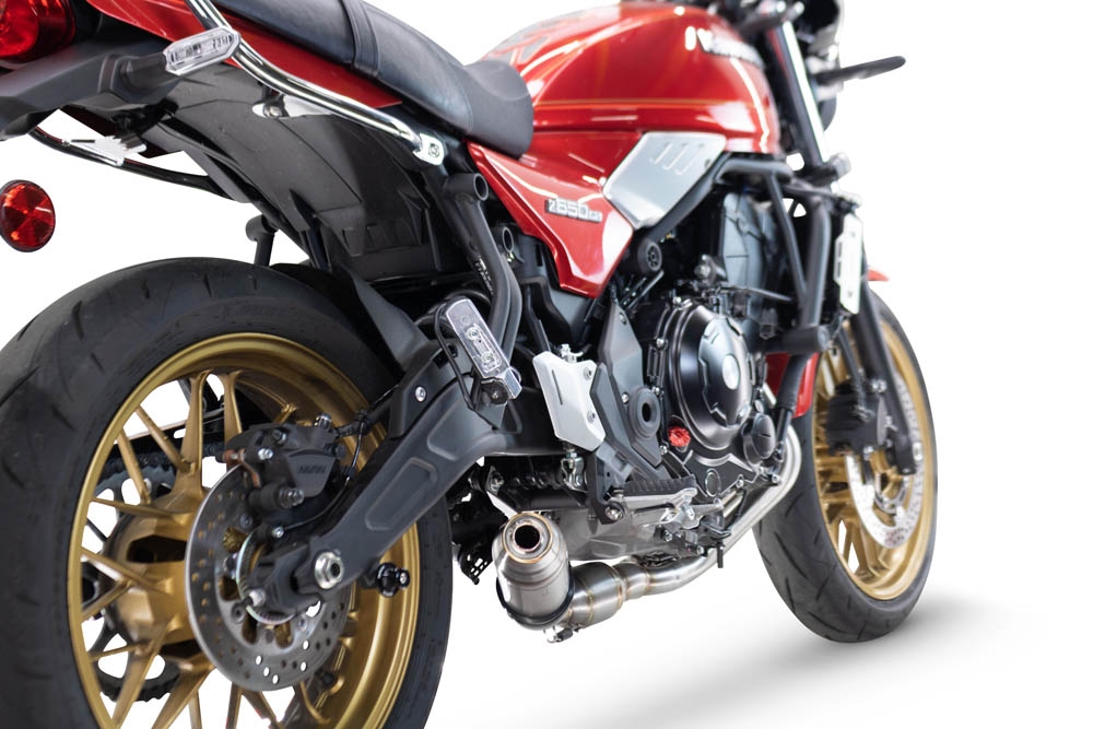 Exhaust compatible with Kawasaki Z 650 RS 2024-2025, Deeptone Inox, Racing full system exhaust