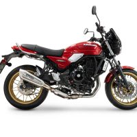 Esapament GPR compatibil cu Kawasaki Z 650 RS 2024 Amortizor omologat pentru zgomot, inclusiv linie completă, db killer și catalizator conform pentru inspecție,GP-Revo Titanium