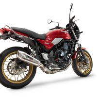 Esapament GPR compatibil cu Kawasaki Z 650 RS 2024 Amortizor omologat pentru zgomot, inclusiv linie completă, db killer și catalizator conform pentru inspecție,GP-Revo Titanium