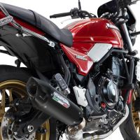 Exhaust compatible with Kawasaki Z 650 RS 2024-2025, GP-Revo Black Titanium, Homologated silencer for noise including full line,db killer and catalyst compliant for inspection