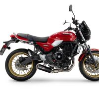 Esapament GPR compatibil cu Kawasaki Z 650 RS 2024 Sistem complet de evacuare de curse, inclusiv db killer/parascântei detașabil,M3 Black Titanium