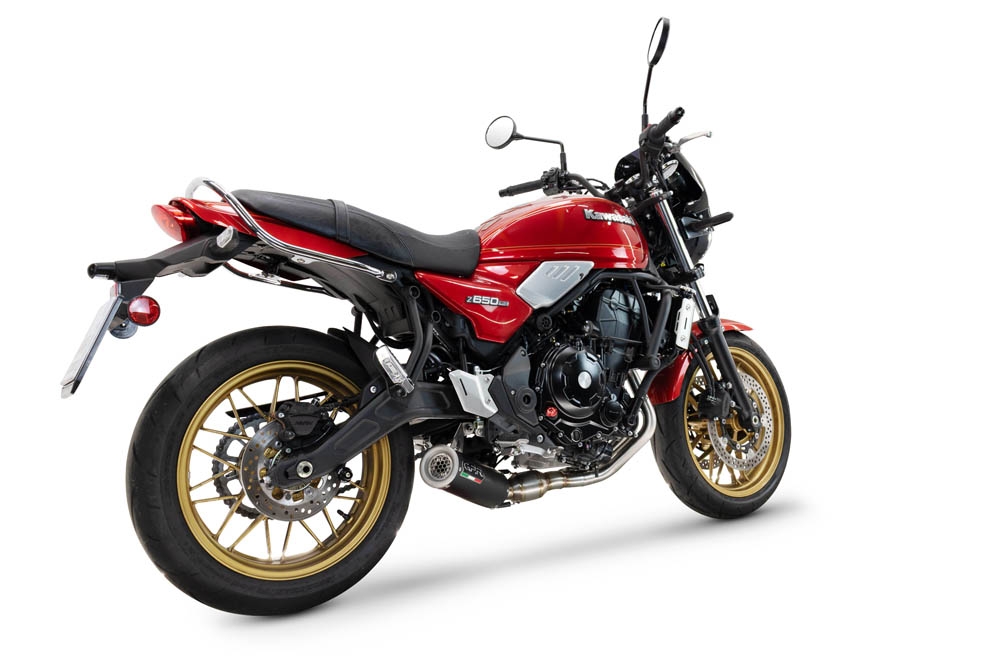 Esapament GPR compatibil cu Kawasaki Z 650 RS 2024 Sistem complet de evacuare de curse, inclusiv db killer/parascântei detașabil,M3 Black Titanium