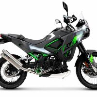 GPR exhaust compatible with Kawasaki KLE 500 2026-2027, Dual Inox, Racing slip-on exhausts including link pipe and removable db killer 
