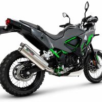 GPR exhaust compatible with Kawasaki KLE 500 2026-2027, Dual Inox, Racing slip-on exhausts including link pipe and removable db killer 