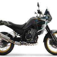 Esapament GPR compatibil cuKove 800X 2024 Evacuare slip-on de curse, inclusiv cot de legătură și dbkiller detașabil,Dual Inox