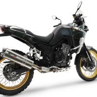 Esapament GPR compatibil cuKove 800X 2024 Evacuare slip-on de curse, inclusiv cot de legătură și dbkiller detașabil,Dual Inox