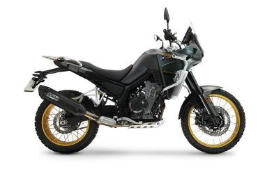 Esapament GPR compatibil cuKove 800X 2024 Evacuare slip-on de curse, inclusiv cot de legătură și dbkiller detașabil,Furore-X Titanio Nero