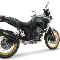 Esapament GPR compatibil cuKove 800X 2024 Evacuare slip-on de curse, inclusiv cot de legătură și dbkiller detașabil,Furore-X Titanio Nero