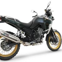 Esapament GPR compatibil cuKove 800X 2024 Evacuare slip-on de curse, inclusiv cot de legătură și dbkiller detașabil,Furore-X Acciaio Inox