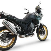 Esapament GPR compatibil cuKove 800X 2024 Evacuare slip-on omologata, inclusiv db killer detașabil și conductă de legătură,Satinox 
