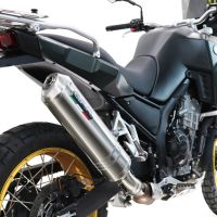 Esapament GPR compatibil cuKove 800X 2024 Evacuare slip-on omologata, inclusiv db killer detașabil și conductă de legătură,Satinox 