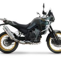 Esapament GPR compatibil cuKove 800X 2024 Evacuare slip-on omologata, inclusiv db killer detașabil și conductă de legătură,Dune Triovale Titanio