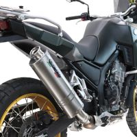 Esapament GPR compatibil cuKove 800X 2024 Evacuare slip-on omologata, inclusiv db killer detașabil și conductă de legătură,Dune Triovale Titanio