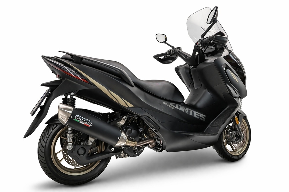 Esapament GPR compatibil cu Zontes 365E 2024 Evacuare slip-on legală pentru piețele din Marea Britanie și din afara UE, inclusiv coturi de legătură și db killer detașabil,Furore-X Scooter