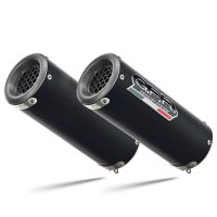 Esapament GPR compatibil cu Suzuki Gsx-R 1000 K9 2009 Evacuare cu dublă omologare legală, inclusiv db killers și coturi de legătură detașabile,M3 Black Titanium