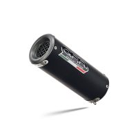 Exhaust compatible with Ktm Duke 390 2017-2020, M3 Black Titanium, Homologated legal slip-on exhaust including removable db killer and link pipe