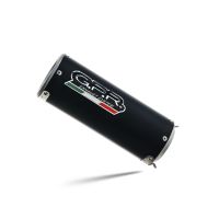 Exhaust compatible with Benelli 502 C 2019-2020, M3 Black Titanium, Homologated legal slip-on exhaust including removable db killer and link pipe
