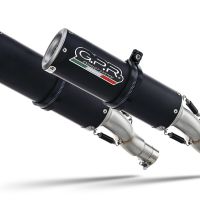 Esapament GPR compatibil cu Ducati Monster 796 2010 Evacuare cu dublă omologare legală, inclusiv db killer detașabile, coturi de legătură și catalizatori,M3 Black Titanium