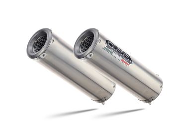 Exhaust compatible with Suzuki Hayabusa 1300 2017-2020, M3 Inox , Dual Homologated legal slip-on exhaust including removable db killers and link pipes