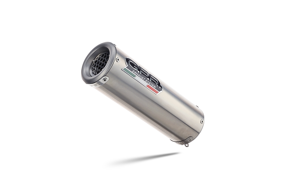 Esapament GPR compatibil cu Aprilia Tuono 1100 V4 Rr 2021 Evacuare slip-on omologata, inclusiv db killer detașabil, cot de legătură și catalizator,M3 Inox 