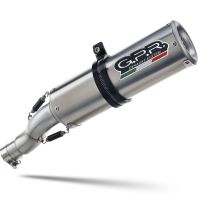 Esapament GPR compatibil cu Bmw F 800 R 2009 Evacuare slip-on omologata, inclusiv db killer detașabil și cot de legătură,M3 Inox 