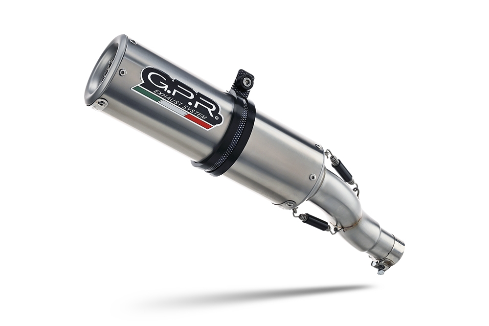 Esapament GPR compatibil cu Aprilia Tuono V4 R -Std -Aprc 1000 2011 Evacuare slip-on omologata, inclusiv db killer detașabil și cot de legătură,M3 Inox 