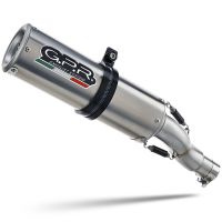 Esapament GPR compatibil cu Kawasaki Versys 650 2006 Evacuare slip-on omologata, inclusiv db killer detașabil și cot de legătură,M3 Inox 