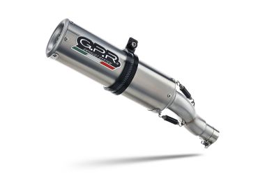 Exhaust compatible with Suzuki Sv 650 A 2016-2020, M3 Inox , Homologated legal slip-on exhaust including removable db killer and link pipe