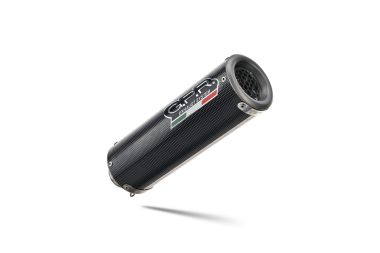 Esapament GPR compatibil cu Moto Guzzi V85 TT 2019 Evacuare slip-on de curse, inclusiv cot de legătură,M3 Poppy 